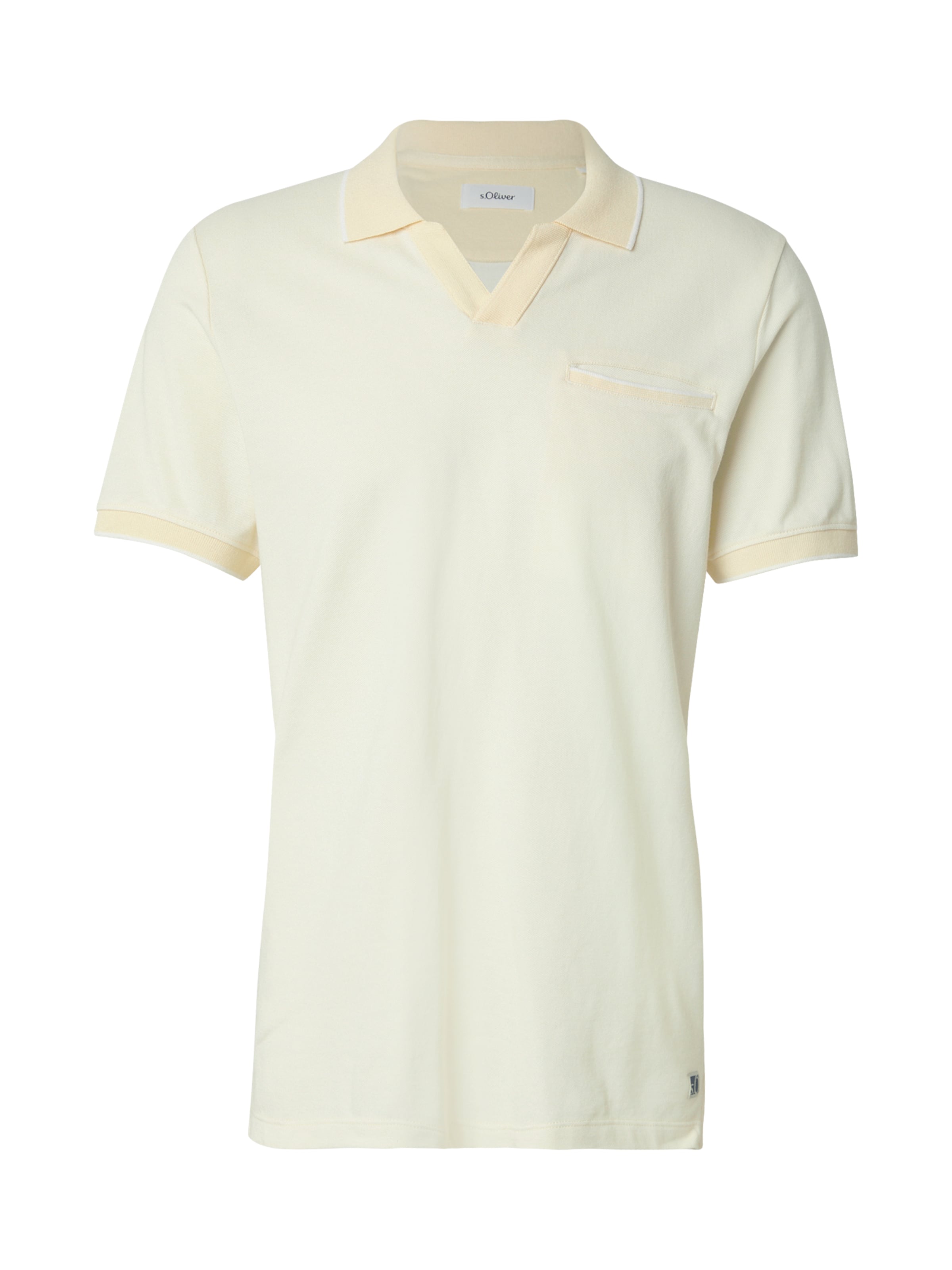 s.Oliver Poloshirt in Gelb: Vorderseite