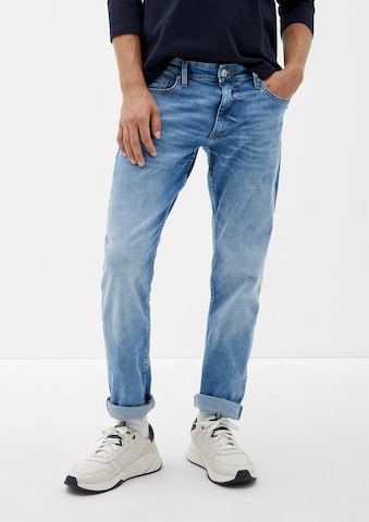 s.Oliver Slimfit Jeans in Blauw: voorkant