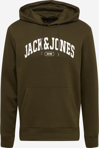 JACK & JONES Суичър 'BOOSTER' в зелено: отпред