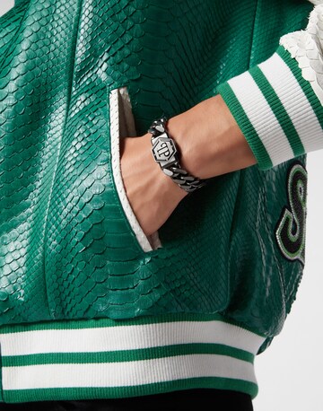 Bracelet 'Hexagon' Philipp Plein Jewellery en gris : devant