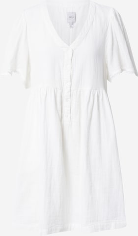 ICHI Shirt dress in White: front