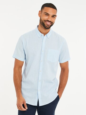 Threadbare Regular fit Πουκάμισο 'Dragon' σε μπλε: μπροστά