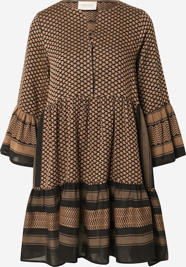 Cecilie Copenhagen Kleid 'Julia' in hellbraun / schwarz, Produktansicht