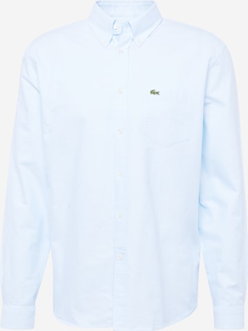 LACOSTE Regular fit Button Up Shirt in Blue: front