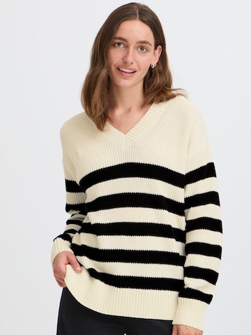 Pull-over ' OXKALA ' Oxmo en blanc