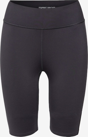 Skinny Pantalon de sport ESPRIT SPORT en noir : devant