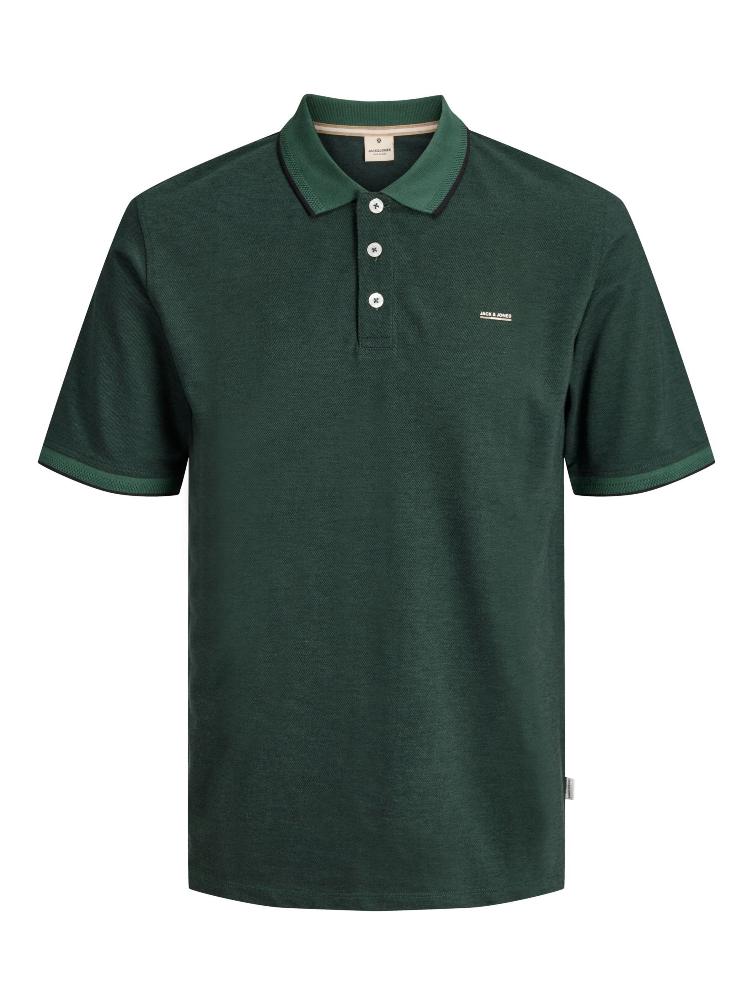 Jack & Jones Plus Poloshirt in Grün: Vorderseite