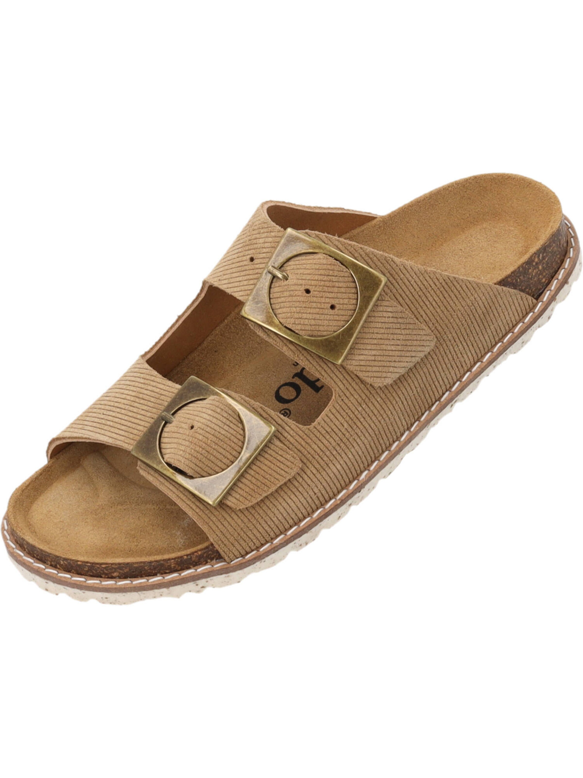 Palado Pantoletten 'Elaha Corda' in Beige: Vorderseite