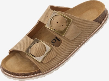 Mule 'Elaha Corda' Palado en beige : devant