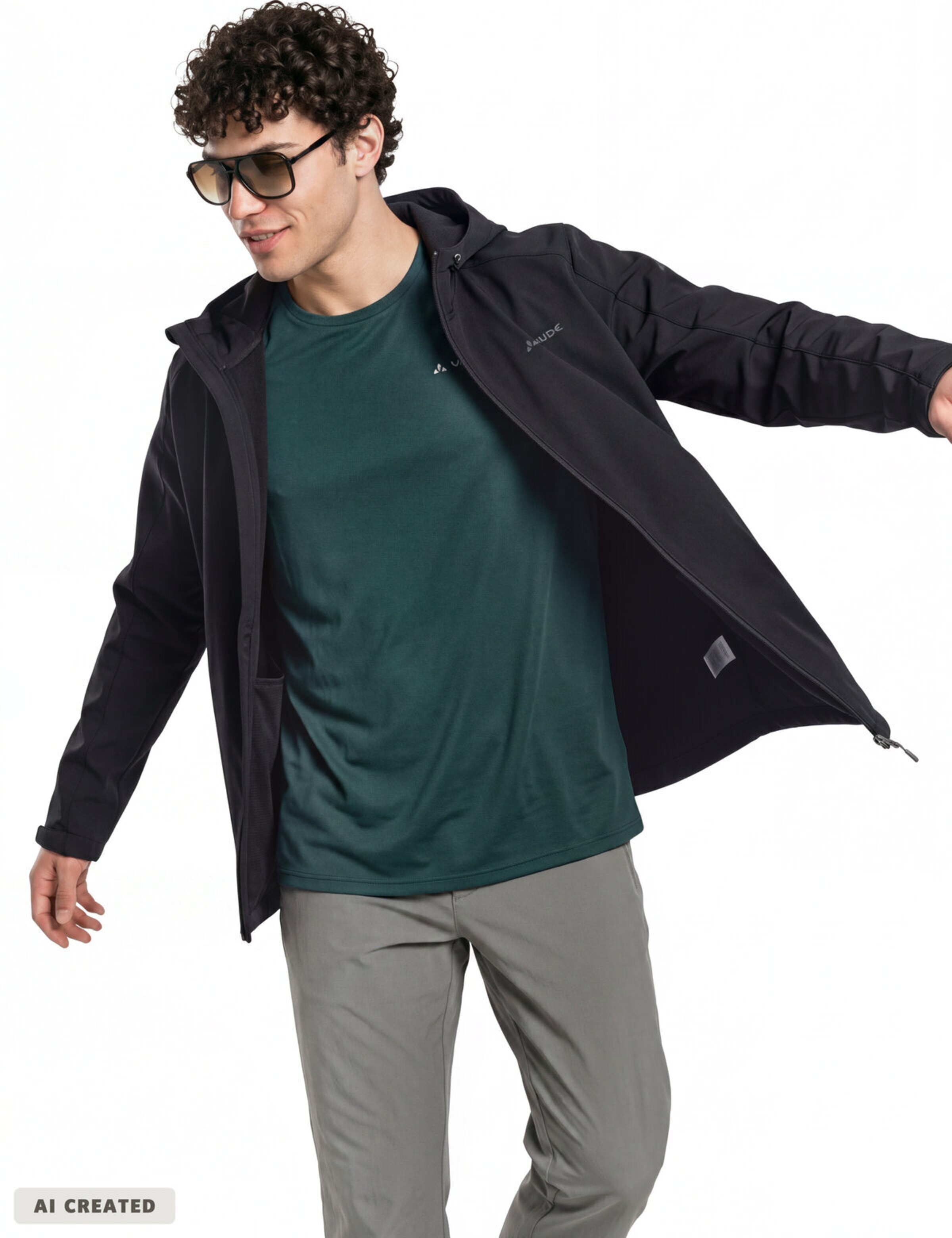 VAUDE Between-season jacket in Black