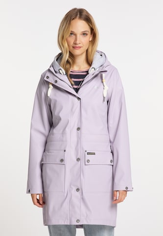 Schmuddelwedda Raincoat in Purple: front