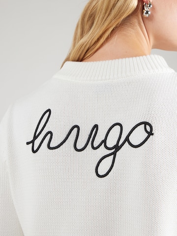 Pulover 'Saje' de la HUGO pe alb