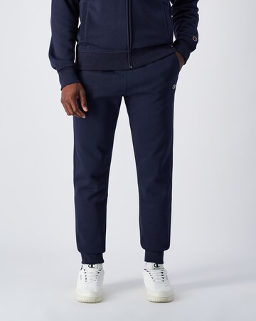 Champion Authentic Athletic Apparel Tapered Trousers in Blue: front
