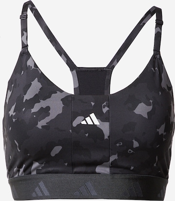 Bustier Soutien-gorge de sport 'Aeroreact' ADIDAS PERFORMANCE en gris : devant