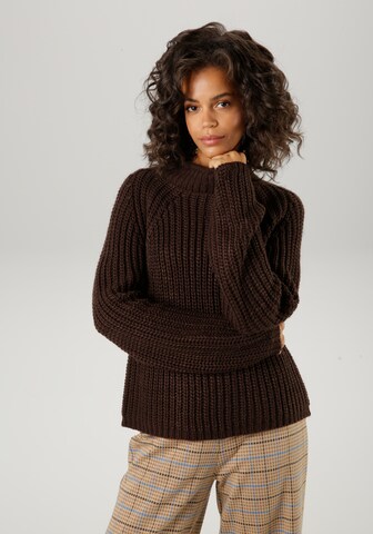 Aniston CASUAL Sweater in Brown: front
