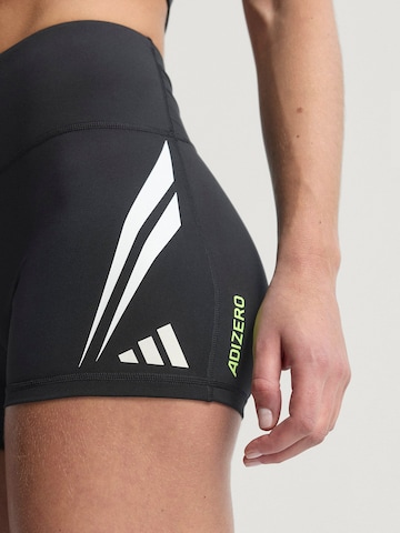 juoda ADIDAS PERFORMANCE Siauras Sportinės kelnės 'Adizero'