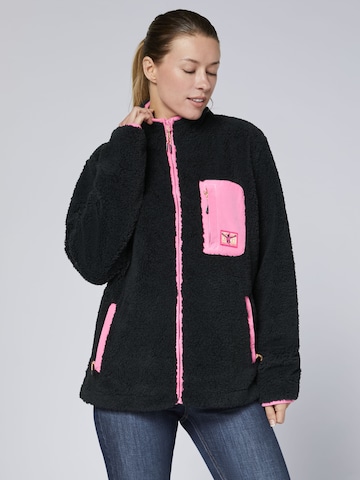 CHIEMSEE Fleecejacke in Schwarz: Vorderseite