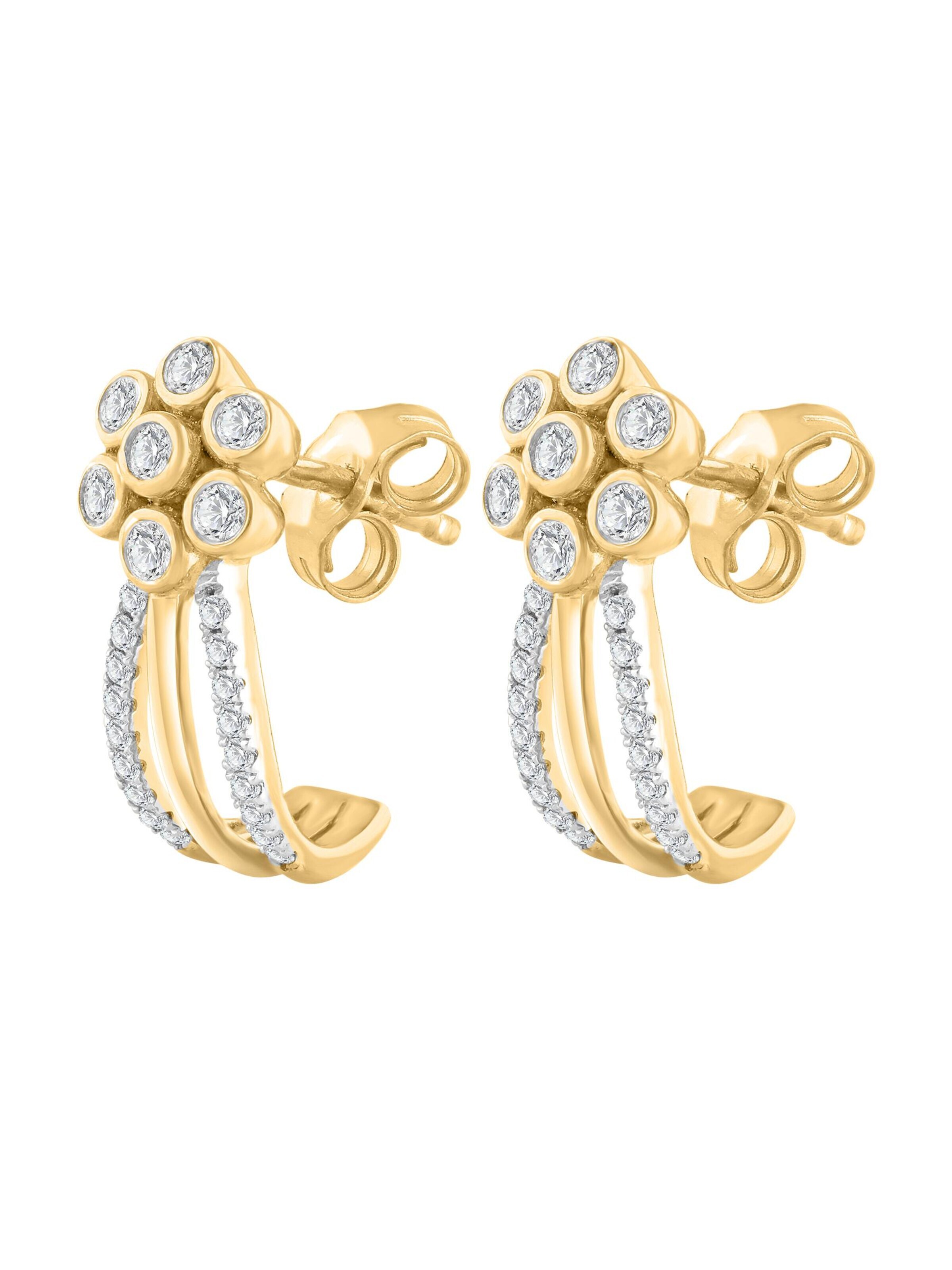 Diamant Exquis - Pendientes en oro