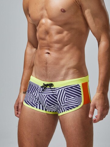 SEOBEAN Swim Trunks in Yellow