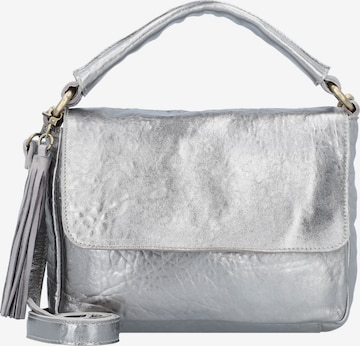 Taschendieb Wien Handbag in Silver: front