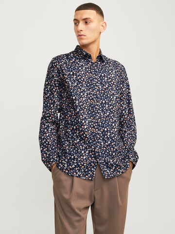 JACK & JONES - Ajuste regular Camisa 'Nordic' en azul: frente