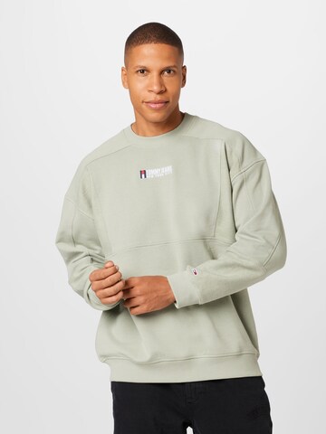 Tommy Jeans Sweatshirt in Grün: Vorderseite