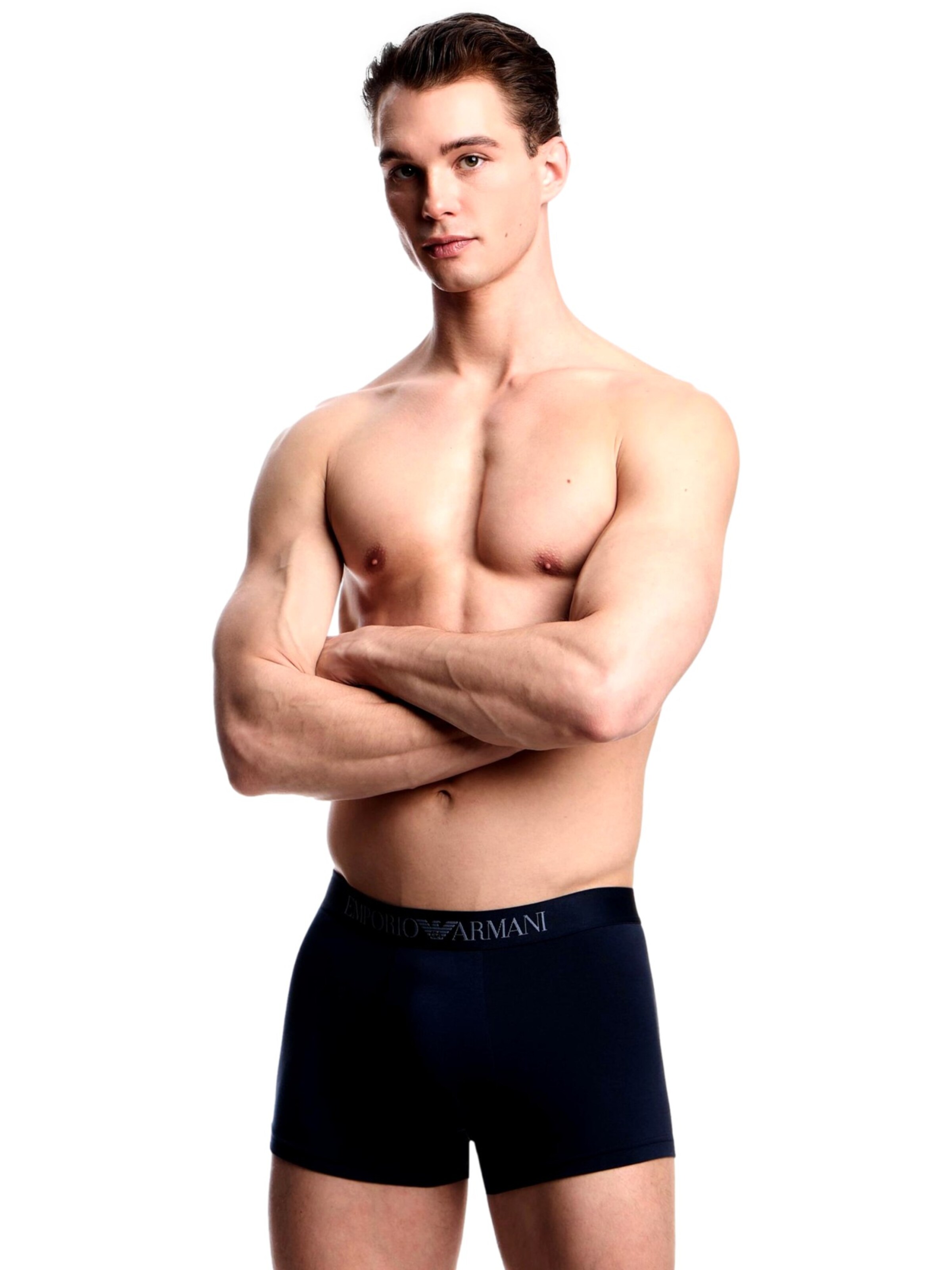 Emporio Armani Boxer shorts in Blue: front