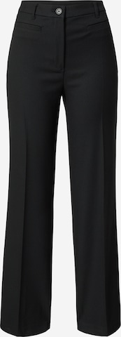Monki Pleated Pants 'Stacy' in Black: front