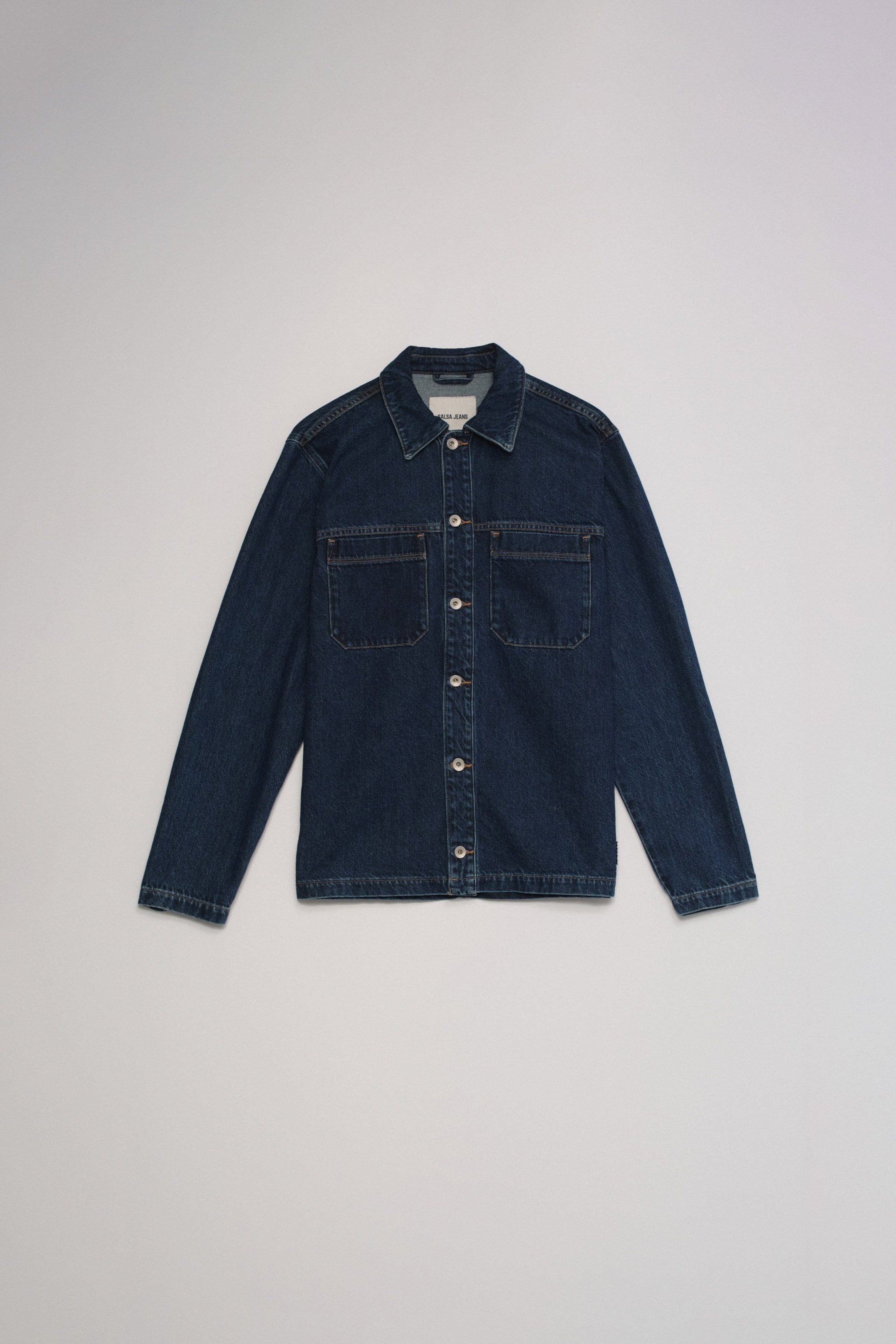 Coupe regular Chemise Salsa Jeans en bleu : devant