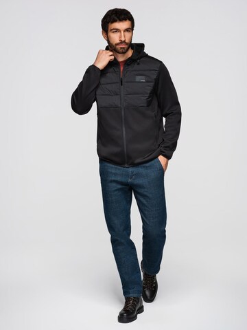 Ombre Jacke in Schwarz