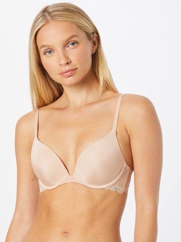 Hunkemöller Push-up BH 'Angie' in Beige: voorkant