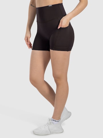 Coupe slim Leggings 'Lissa' Smilodox en marron