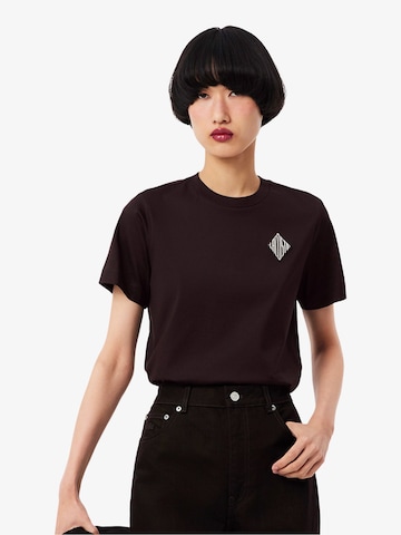 Maglietta di LACOSTE in marrone: frontale