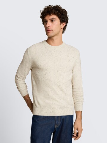 TOM TAILOR DENIM Pullover in Weiß: Vorderseite