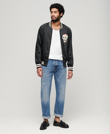 Superdry Between-Season Jacket 'Sukajan' in Black