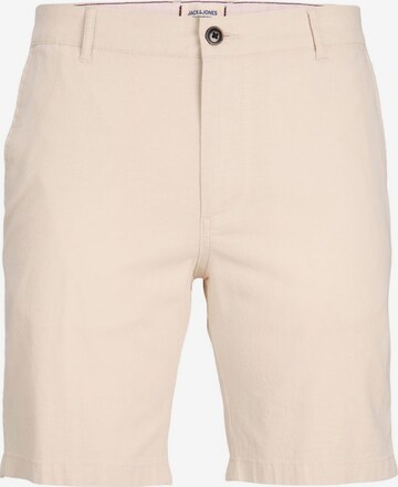 Pantalon chino Jack & Jones Plus en beige : devant