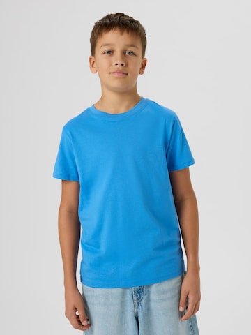 TWO SOON - Camiseta en azul: frente