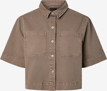 Chemisier 'PCSalume' PIECES en gris : devant