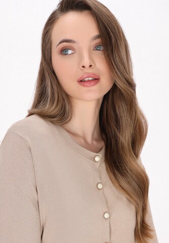 DreiMaster Klassik Вязаная кофта 'Classic Look' в Бежевый