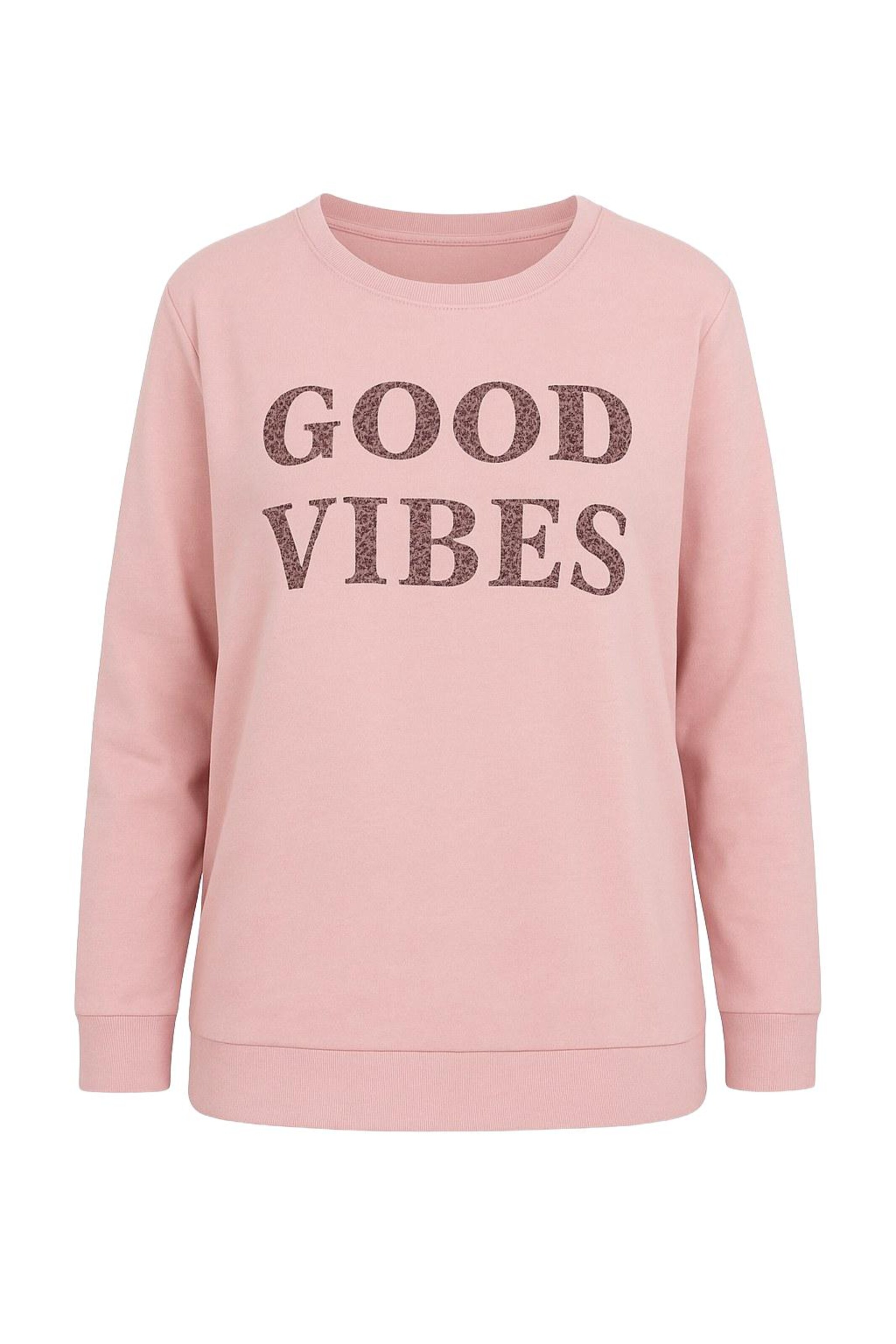 Sweat-shirt Stil Diva en rose : devant