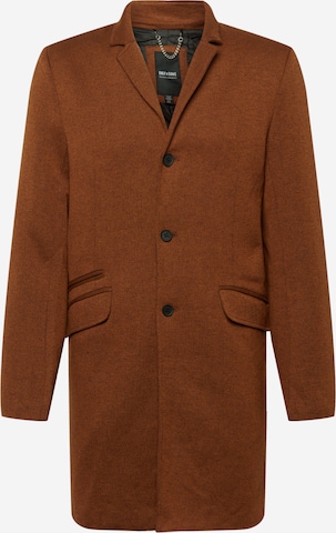 Only & Sons Between-Seasons Coat 'Julian' in Brown: front