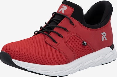 Rieker Sneaker 'M9050' in 36 in hellgrau / dunkelrot / schwarz, Produktansicht