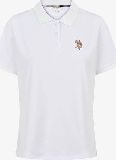 U.S. POLO ASSN. Poloshirt 'Hariet' in senf / weiß, Produktansicht