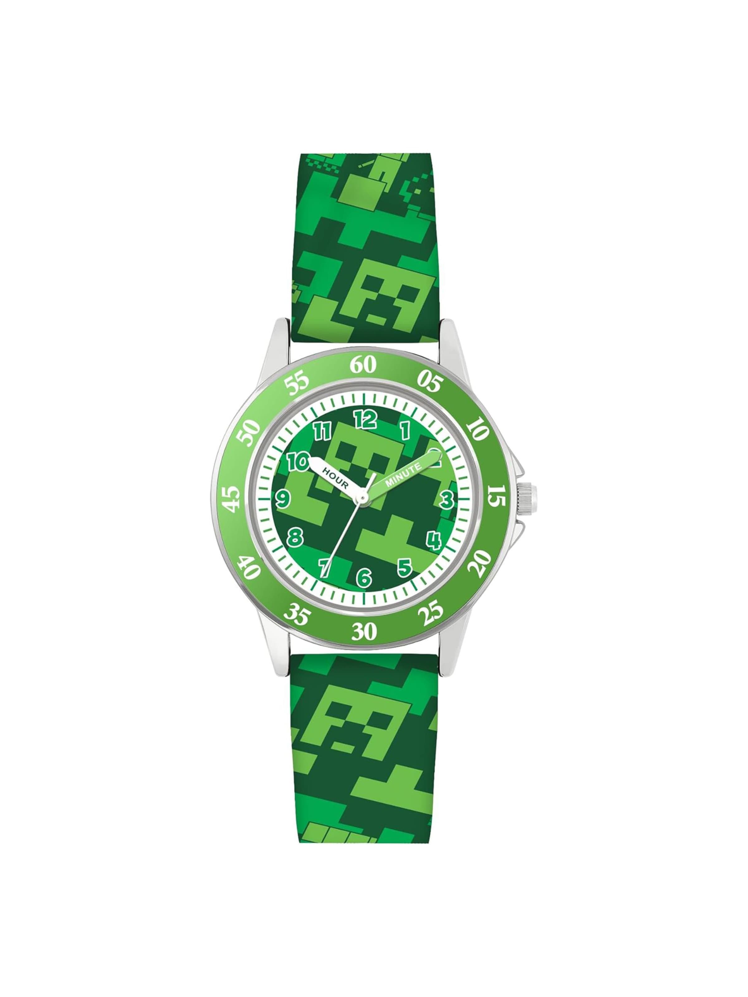 DISNEY Watch 'Disney Minecraft Zeitlehrer' in Green: front