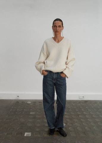 MANGO Sweater 'Juana' in Beige