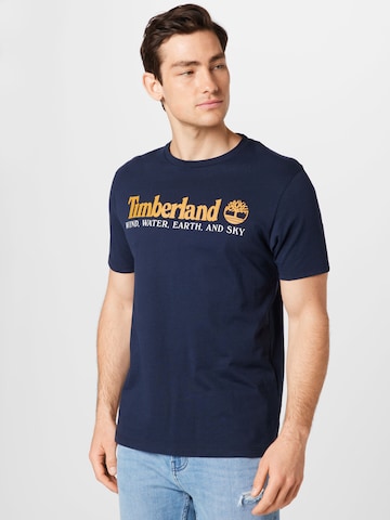 TIMBERLAND - Camiseta en azul: frente