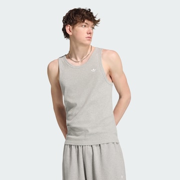 T-Shirt 'Trefoil Essentials' ADIDAS ORIGINALS en gris : devant