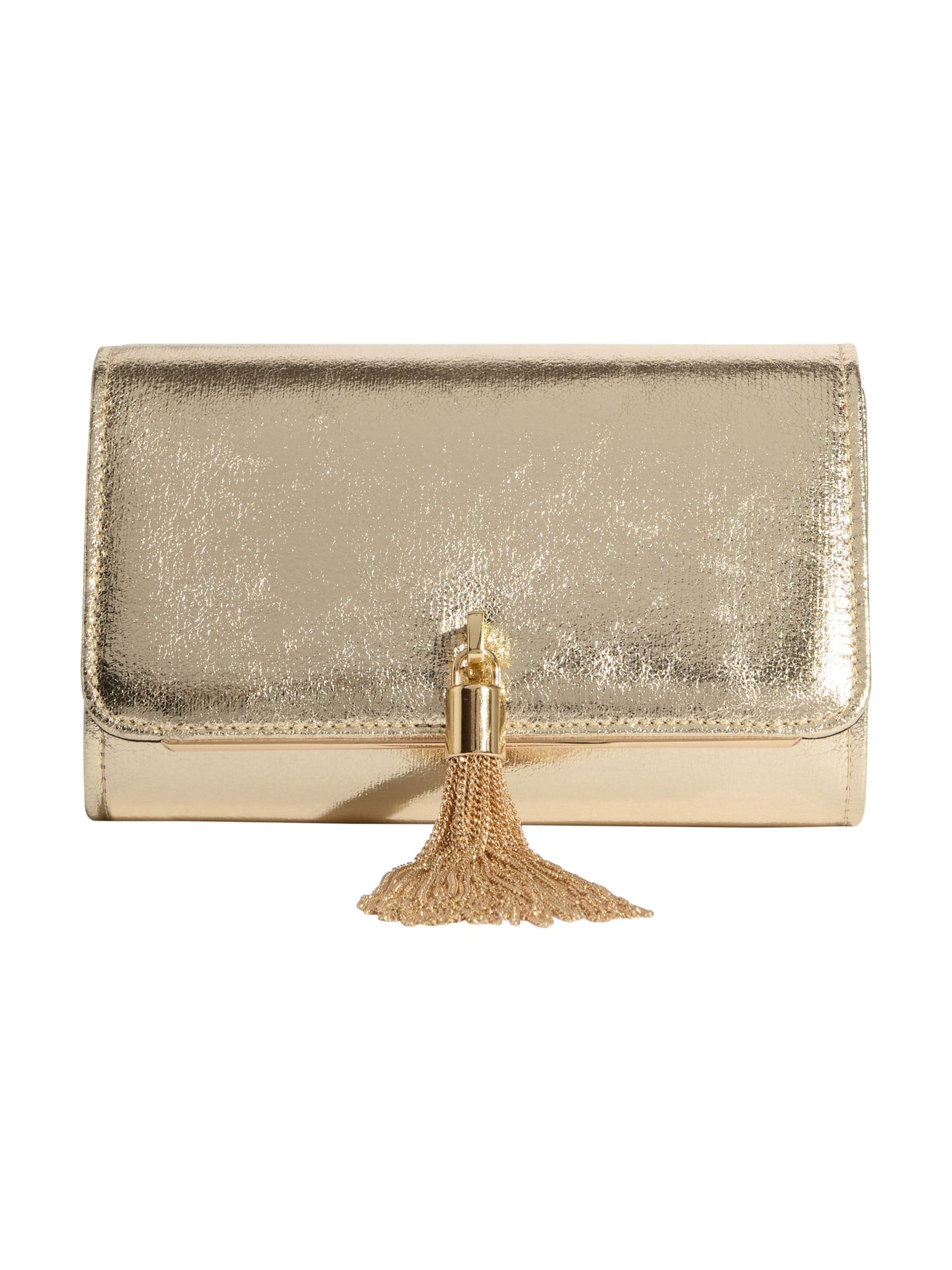 Pochette love & roses en or : devant