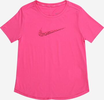 NIKE Λειτουργικό μπλουζάκι 'ONE' σε ροζ: μπροστά