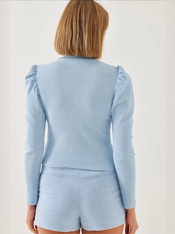 T-shirt Bianco Lucci en bleu